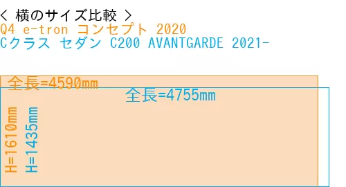 #Q4 e-tron コンセプト 2020 + Cクラス セダン C200 AVANTGARDE 2021-